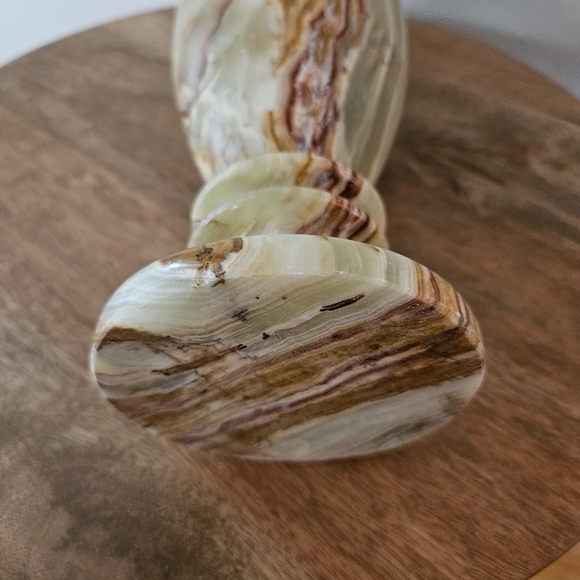 Onyx Stone Footed Vase Large - Picture 7 of 10